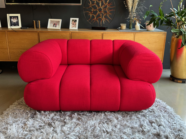 Zweier Sofa Rot